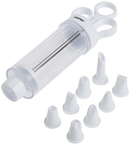 Norpro Cupcake Injector/Decorating Icing Set, 9-Piece Set, Stainless Steel, Multicolor Norpro