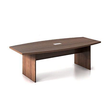 Thaweesuk Shop New Cherry 10 FT Executive Boat Shaped Conference Table Racetrack Boardroom Meeting Room Office Desk Modern Furniture Wood 118L x 47-32W x 29H Thaweesuk Shop