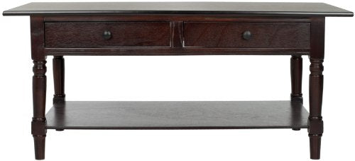 Safavieh American Homes Collection Boris Dark Cherry Coffee Table Safavieh
