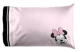 Jay Franco Kids Sheet Set with Fitted, Flat Sheets & Pillow Cover - Ultra-Soft Bedding with Pillowcase for Room Decor, Black - Minnie Mouse, 4 Piece Full Jay Franco