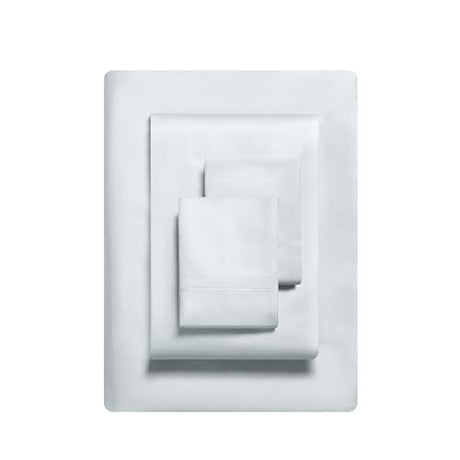 Vera Wang - Queen Size Sheet Set, Soft & Smooth Sateen Cotton Blend Bedding, Deep Pocket, 800 Thread Count, Bed Sheets with Fitted Sheet & Matching Pillowcases (Pale Blue) Vera Wang