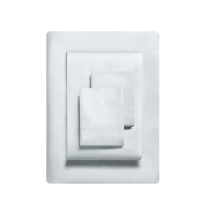 Vera Wang - Queen Size Sheet Set, Soft & Smooth Sateen Cotton Blend Bedding, Deep Pocket, 800 Thread Count, Bed Sheets with Fitted Sheet & Matching Pillowcases (Pale Blue)