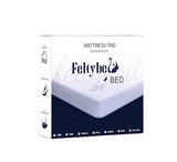 FELTYBED Queen Size 60"x80" Waterproof Mattress Protector, Soft Bed Grey Mattress Cover Queen, Breathable Mattress Pad Cover with Deep Pocket 6"- 15", Noiseless Washable FELTYBED