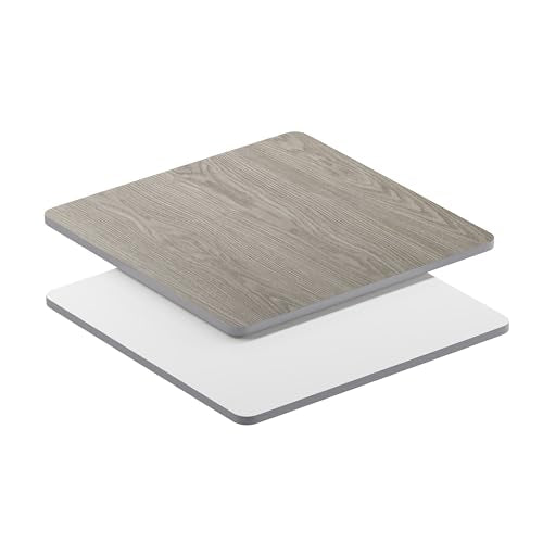 Flash Furniture Glenbrook 36" Square Table Top with White or Gray Reversible Laminate Top Flash Furniture