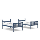 Storkcraft Caribou Twin-over-Twin Bunk Bed (Navy) – GREENGUARD Gold Certified, Converts to 2 individual twin beds Storkcraft