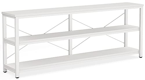 Tribesigns 71" Sofa Tables,Extra Long Couch Table, Narrow Long Console Table, Entryway Table,Sofa Table with 3 Tiers Storage Shelves Tribesigns
