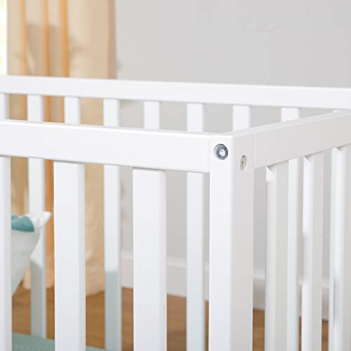 Davinci Union 4-in-1 Convertible Crib in White, Greenguard Gold Certified - WoodArtSupply