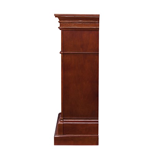SEI Furniture Sicilian Harvest Traditional Style Electric Fireplace, Warm Brown Mahogany, 44.75 W x 14 D x 40.25 H (inches) SEI Furniture