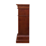 SEI Furniture Sicilian Harvest Traditional Style Electric Fireplace, Warm Brown Mahogany, 44.75 W x 14 D x 40.25 H (inches) SEI Furniture