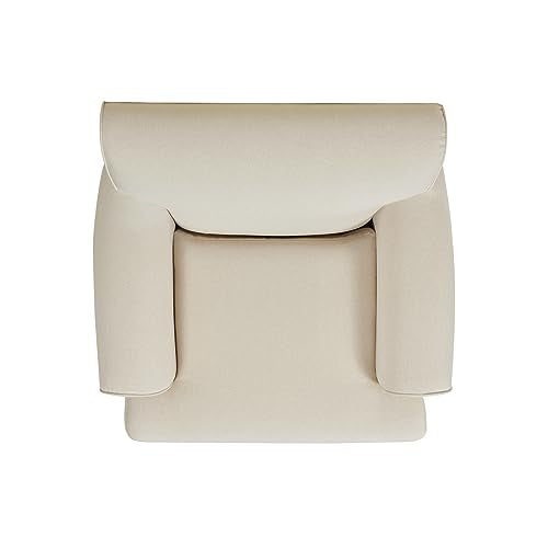 Jennifer Taylor Home Alana Lawson Accent Arm Chair Metal Casters, Light Beige Linen Jennifer Taylor Home