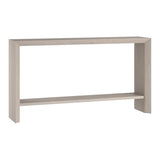 Henn&Hart 55" Wooden Rectangular Console Table Entryway Table, Sofa Table with Wooden Storage Shelf for Entryway, Living Room, Couch, Hallway, or Office, Beech White Henn&Hart