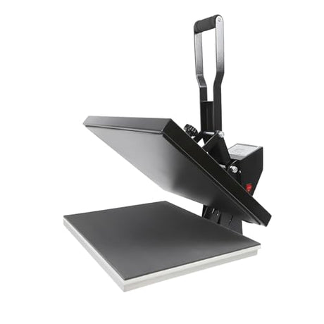Heat Press Machine, 1400W Clamshell Digital Sublimation Printer, Digital Control Heat Transfer Machine with Adjustable Pressure & Handle for Producing Advertisements LKOBERTF