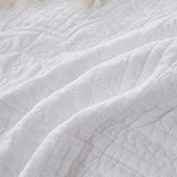 Brandream White Quilts Twin Size Cotton Bedspread Matelasse Bedding Coverlet Set 2-Piece Daybed Single Bed Spreads Brandream