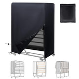 Rollaway Bed Storage Cover fits 33-inches Single Adults Cot, Folding Bed Dust Cover Protector with 4 Fixed Buckles and 2 Drawstrings Portable Universal for Home Camping(39" L x 15" W x 45" H) RELEDESA
