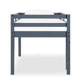 DHP Milton Twin Loft Bed, Space Saving Design, Solid Pine Wood, White Finish DHP