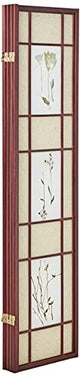 ORE International Four Panel Shoji Screen Cherry Finish ORE