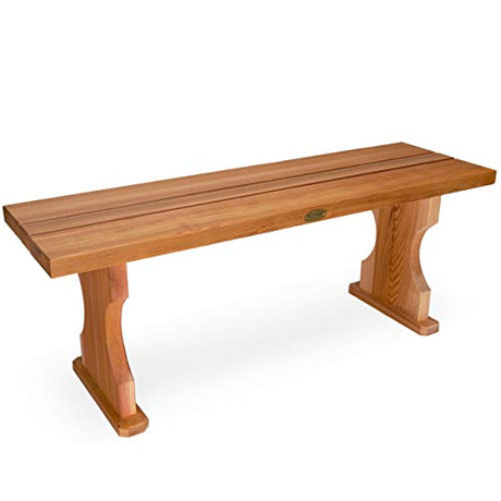 All Things Cedar 4-ft Natural Cedar Backless Bench All Things Cedar
