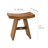 AquaTeak The Original 18" Asia Teak Shower Bench AquaTeak