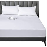 Lirex Fitted Twin Sheet Cotton, 300 Thread Count Soft Breathable, 8-10" Deep Pocket Sheet for Hotel Home,White Lirex