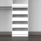 ClosetMaid Modular Storage Unit with 4 Drawers, Wood Closet Organizer, Stacking, Full Backer, Storage, Decorative Trim, White ClosetMaid