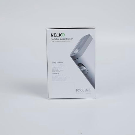 Nelko Label Maker Machine with Tape, P21 Bluetooth Label Printer, Wireless Mini Label Makers with Multiple Templates for Organizing Office Home, White, 1 Pack Nelko