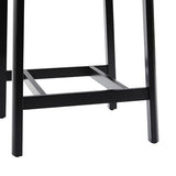 Walker Edison 2-Piece Minimalist Solid Wood Counter Stool, Set of 2, Black Walker Edison