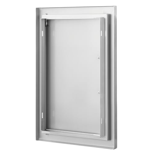 VEVOR BBQ Access Door 14W x 20H Inch, Vertical Single BBQ Door Stainless Steel, Outdoor Kitchen Doors for BBQ Island, Grill Station, Outside Cabinet