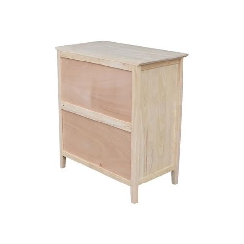 International Concepts Dresser with 3 Drawers, Unfinished IC International Concepts
