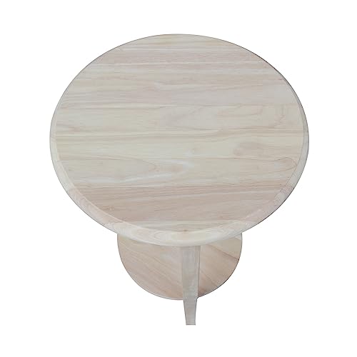 International Concepts Cambria End Table, Unfinished IC International Concepts