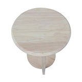 International Concepts Cambria End Table, Unfinished IC International Concepts