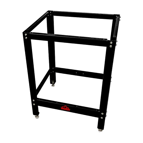 JessEm Strong, Manufactured in-House, Quality Finish and Easy to Assemble Steel Router Table Stand Logo in Red Satin Finish (Black) JessEm