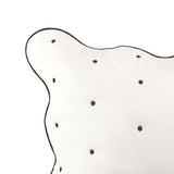 kate spade new york Scalloped Edge Euro Sham, 26" x 26" Decorative Pillow Cover, Single 100% Cotton Cover, Machine Washable, Marshmallow kate spade new york