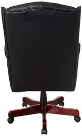 Boss Office Products Wingback Traditional Chair , Leather, in Black Boss Office Products