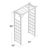 Dura-Trel 11199 Elmwood Arbor, White DuraTrel