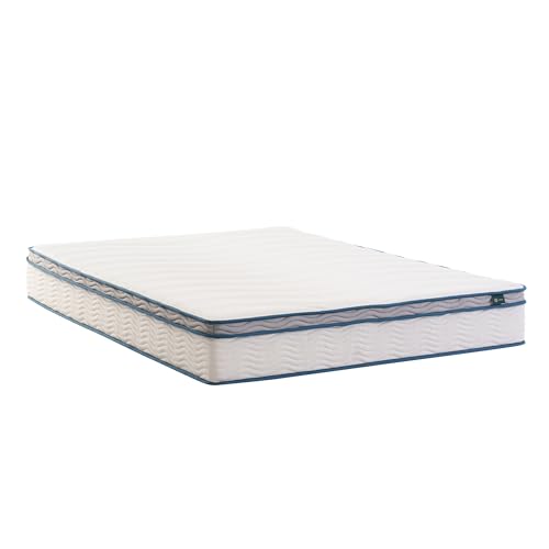 ZINUS 10 Inch Spring Sensation Hybrid Mattress [New Version], Queen, Fiberglass Free, Medium Firmness, Durable Support, Certified Safe Foams & Fabric, Mattress in A Box ZINUS