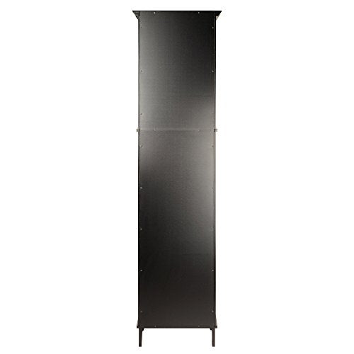Winsome Wood Alps Tall Cabinet with Glass Door and Drawer Winsome