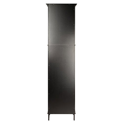 Winsome Wood Alps Tall Cabinet with Glass Door and Drawer - WoodArtSupply