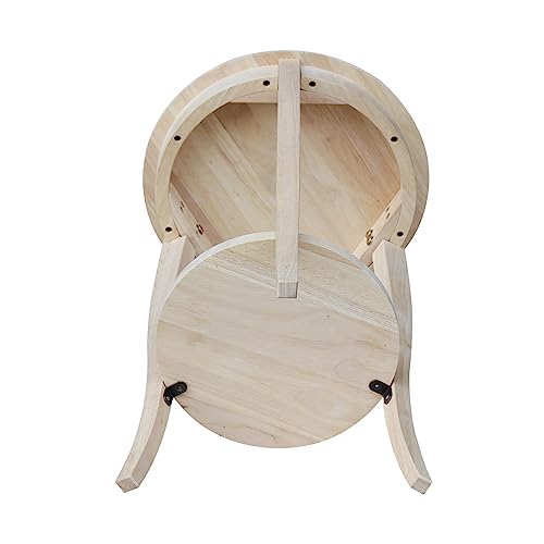 International Concepts Cambria End Table, Unfinished IC International Concepts
