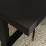 Hitow Dining Table for 8-10 People, 86.6-Inch Rectangular Wood Kitchen Table with Thicken Tabletop, Office Conference Room Table, Dining Room Living Room Table, Brown & Black Hitow