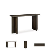 Signature Design by Ashley Jalenry Contemporary Console Sofa Table, Dark Brown Signature Design by Ashley