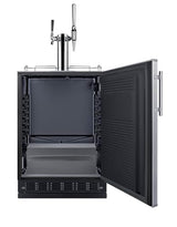 Summit 24" Nitro Cold Brew/Cold Brew Kegerator, Combination Dual Tap Kit, Stainless Steel- SBC7BRSCM2 Summit Appliance