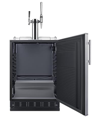 Summit 24" Nitro Cold Brew/Cold Brew Kegerator, Combination Dual Tap Kit, Stainless Steel- SBC7BRSCM2 Summit Appliance