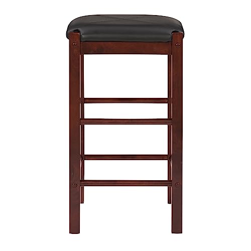 Linon Brown 3-Piece Table Faux Marble Tavern Set, 42" w x 22.25" d x 36" h - WoodArtSupply