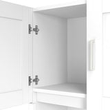 Bush Business Furniture Hampton Heights 60W Computer Hutch in White, Desk Attachment for Home Office or Professional Workspace Bush Business Furniture