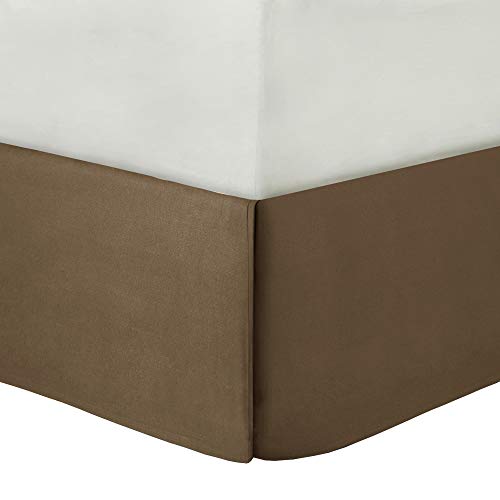 Madison Park Essentials Brystol 24 Piece Room in a Bag Faux Silk Comforter Jacquard Paisley Design Matching Curtains Down Alternative Hypoallergenic All Season Bedding-Set, Queen(90"x90"), Brown Madison Park