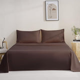 MCO Bedding Twin Bed Sheets Set - Soft Bed Sheets - Cooling Breathable Bedding Set with 16" Deep Pocket (3 Pieces, Twin, Chocolate Brown) MCO
