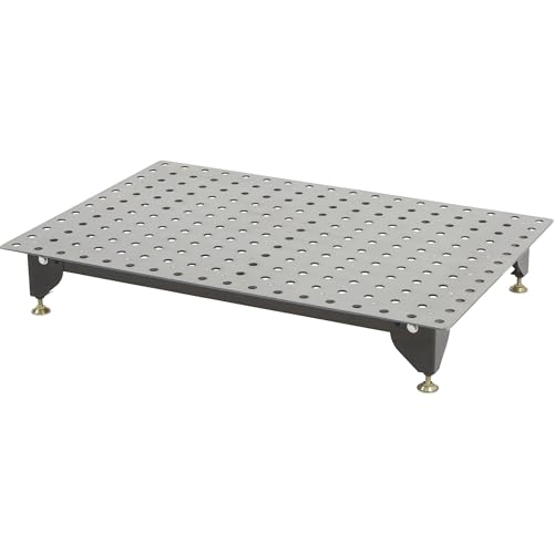 Klutch Steel Welding Table, Heavy Duty Work Bench Steel Construction With 600 Lbs Capacity, Tool Bench (Black) Klutch