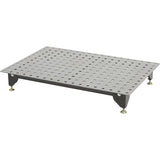 Klutch Steel Welding Table, Heavy Duty Work Bench Steel Construction With 600 Lbs Capacity, Tool Bench (Black) Klutch