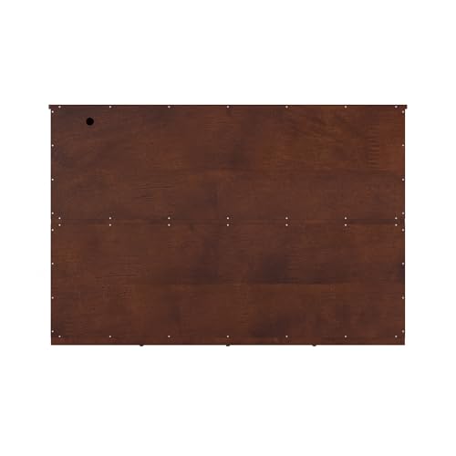 AFI, Marion Queen Wood Murphy Bed Chest with 6" Mattress, Storage Drawer, & Built-in Charger, Walnut AFI