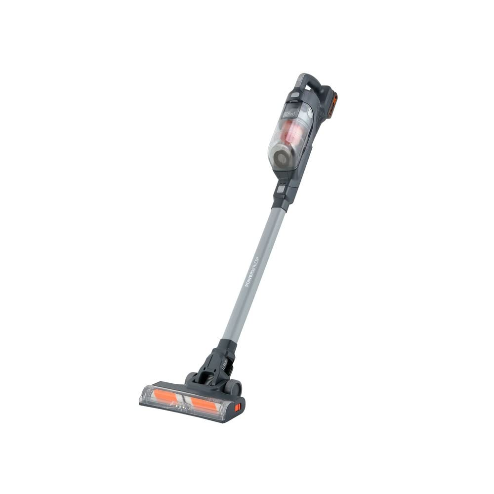 BLACK+DECKER POWERSERIES+ 20V MAX Cordless Stick Vacuum with LED Floor Lights, Lightweight, Removable Battery (BHFEA18D1) BLACK+DECKER